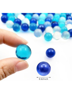 120 Canicas de Vidrio Redondas Zalaxt 16 mm Decoración 2