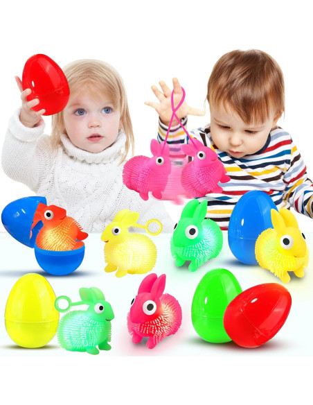 Paquete de 8 Huevos de Pascua con Pelotas Inflables LED Paquete de 8 Huevos de Pascua con Pelotas Inflables LED