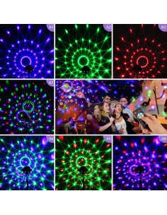 Luces Disco RGB GAOMON, 2 Bolas Mágicas 3W Control Remoto 2