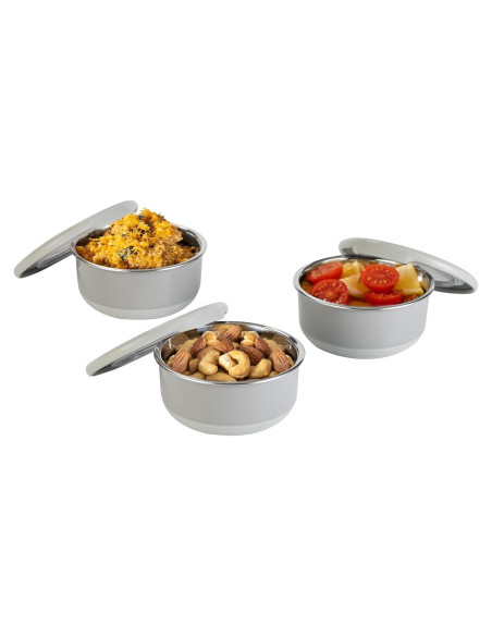 Contenedor de Aderezo Lille Home Acero Inoxidable 221 ml Set de 3 Contenedor de Aderezo Lille Home Acero Inoxidable 221 ml Set de 3