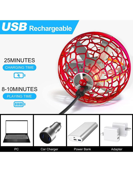 Bola Voladora Amoyasite TSM004 Rojo para Niños 6+ Años Bola Voladora Amoyasite TSM004 Rojo para Niños 6+ Años