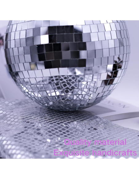 Bola de Disco Espejo 25,4 cm - Decoración Brillante Fiesta Bola de Disco Espejo 25,4 cm - Decoración Brillante Fiesta