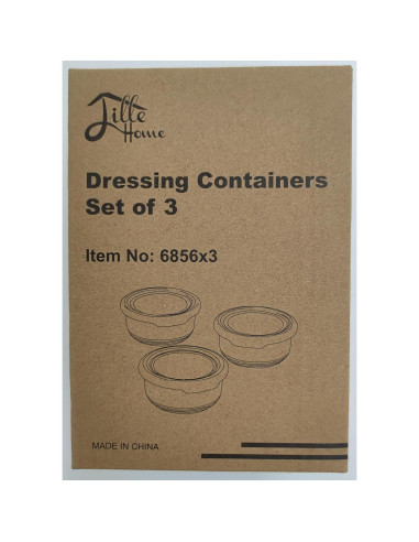 Contenedor de Aderezo Lille Home Acero Inoxidable 221 ml Set de 3