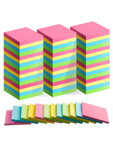 Notas Adhesivas Fainne 120 Paquetes 7.62x7.62 cm Colorido Notas Adhesivas Fainne 120 Paquetes 7.62x7.62 cm Colorido