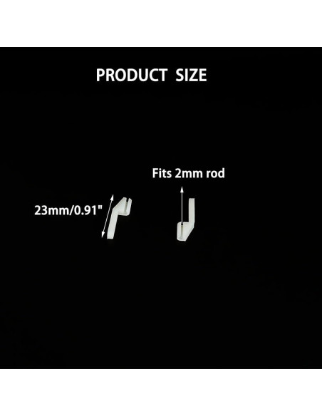 10 Sujetadores Plásticos URIMPAVIDO para Aviones RC 2mm 10 Sujetadores Plásticos URIMPAVIDO para Aviones RC 2mm
