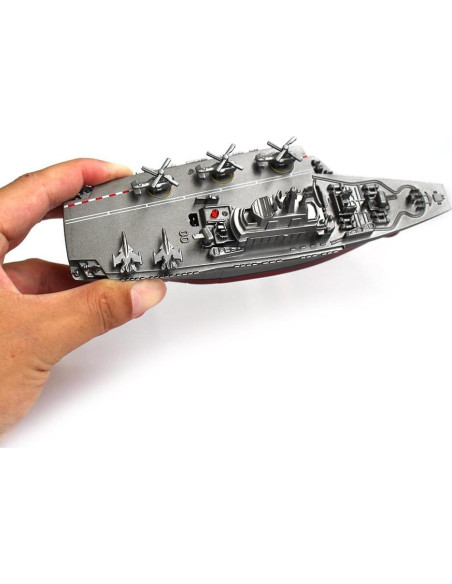 Portaaviones RC Yingmate 3319 Juguete Acuático Plata Portaaviones RC Yingmate 3319 Juguete Acuático Plata