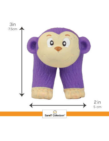 Conjunto 4 Marionetas Dedo Animales Selva SandT 7,62 cm