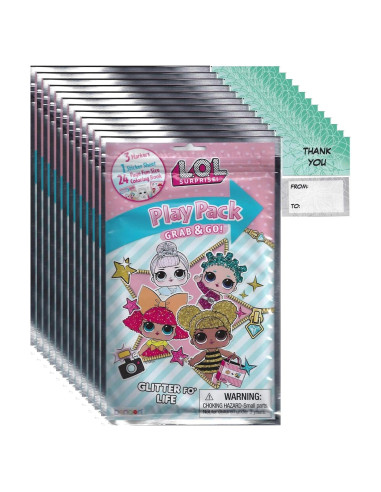 Paquete de Juego LOL Dolls Bendon 12 Paquetes con Crayones