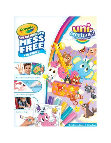 Crayola Color Wonder Unicreatures - Kit de Colorear Sin Desorden