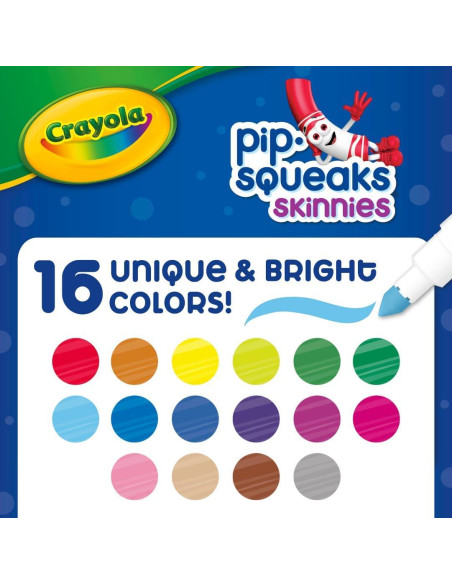Marcadores Lavables Crayola Pip Squeaks 16 Colores Mini Marcadores Lavables Crayola Pip Squeaks 16 Colores Mini