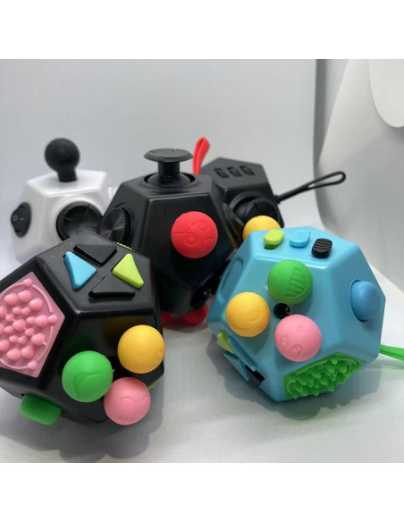 Cubo Fidget YUFENGBY 12 Caras Alivio Estrés y Ansiedad Cubo Fidget YUFENGBY 12 Caras Alivio Estrés y Ansiedad
