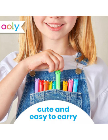 Crayones de Gel Ooly Desfile de Gatos - Set de 12 Colores