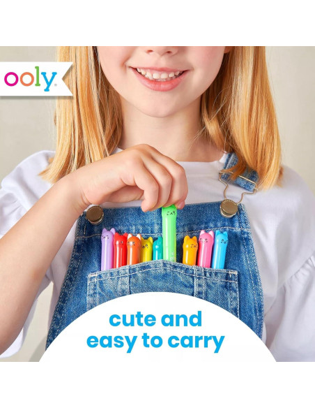Crayones de Gel Ooly Desfile de Gatos - Set de 12 Colores Crayones de Gel Ooly Desfile de Gatos - Set de 12 Colores