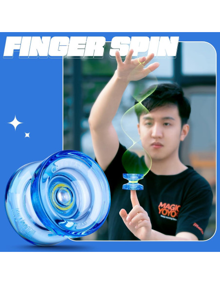 Yo-Yo MAGICYOYO K2 Cristal Azul Responsivo y No Responsivo Yo-Yo MAGICYOYO K2 Cristal Azul Responsivo y No Responsivo