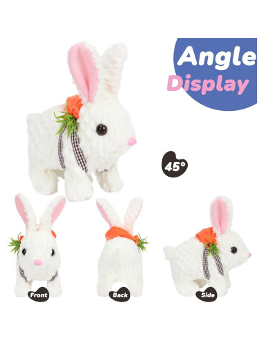 Conejo Saltarín Hopearl con Orejas LED y Sonidos 17,78 cm
