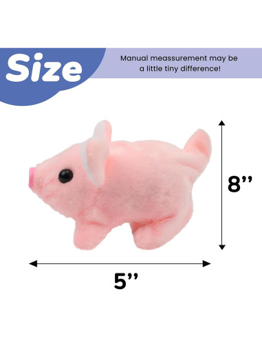 Cerdo Andante Hopearl Juguete Interactivo Rosa 20 cm