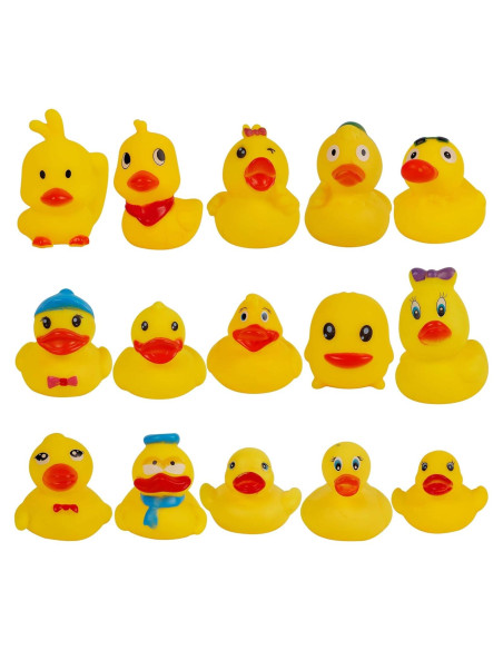 Juego de 15 Patitos de Baño Cllayees 5 cm Flotantes Juego de 15 Patitos de Baño Cllayees 5 cm Flotantes