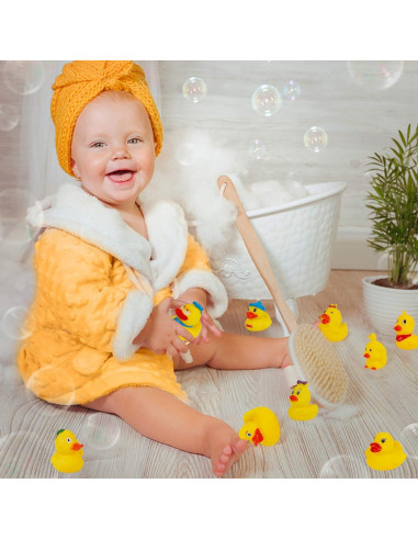 Juego de 15 Patitos de Baño Cllayees 5 cm Flotantes