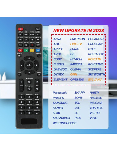 Control Remoto Universal para TV RC-G008 - Compatible con LG, Samsung, RCA y más
