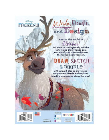 Cuaderno de Bocetos Disney Frozen 2 48 Páginas con Stickers