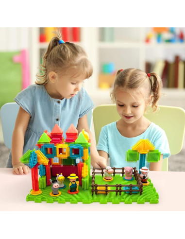 PicassoTiles PTB100 100 Piezas Bloques Erizo Granja