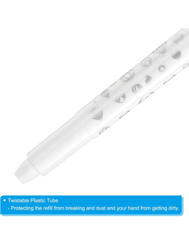 Crayones Acuarelables PATIKIL 6Pcs Lavables Color Blanco