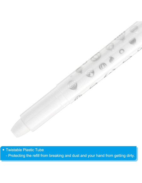 Crayones Acuarelables PATIKIL 6Pcs Lavables Color Blanco Crayones Acuarelables PATIKIL 6Pcs Lavables Color Blanco