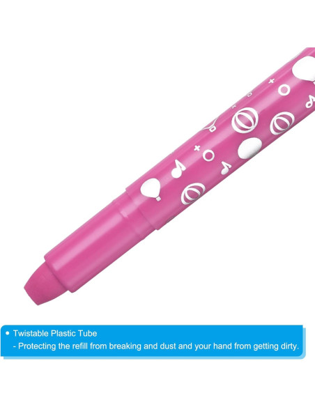 Crayones Acuarelables PATIKIL 6Pcs Rosa Lavables Crayones Acuarelables PATIKIL 6Pcs Rosa Lavables