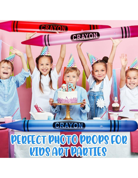 Raiten 3 Crayones Inflables Jumbo 104.9 cm Decoración Fiesta Raiten 3 Crayones Inflables Jumbo 104.9 cm Decoración Fiesta