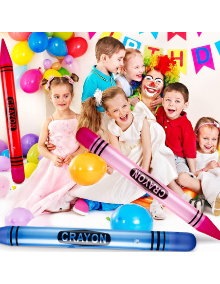 Raiten 3 Crayones Inflables Jumbo 104.9 cm Decoración Fiesta Raiten 3 Crayones Inflables Jumbo 104.9 cm Decoración Fiesta