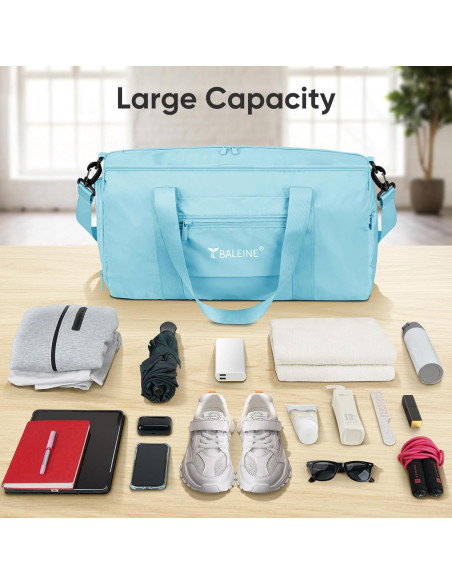 Bolsa de Deporte BALEINE Mediana Azul Impermeable 26.5L Bolsa de Deporte BALEINE Mediana Azul Impermeable 26.5L
