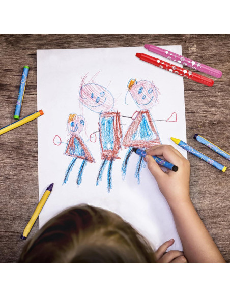 Crayones Acuarelables PATIKIL 12 Piezas Lavables Negro Crayones Acuarelables PATIKIL 12 Piezas Lavables Negro
