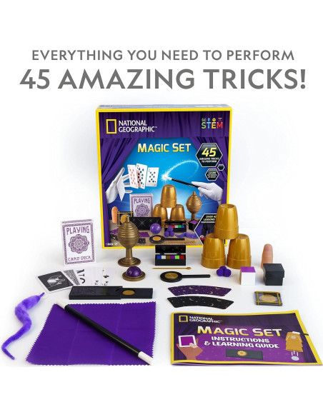 Juego de Magia National Geographic Kids - 45 Trucos para Niños Juego de Magia National Geographic Kids - 45 Trucos para Niños