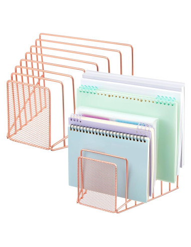 Organizador de Archivos Chivertion 2 Pcs Rosa Dorado 7 Ranuras