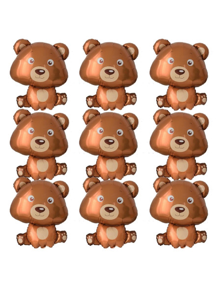 Globos de Oso Marrón Finypa 10pcs Decoración Fiesta Globos de Oso Marrón Finypa 10pcs Decoración Fiesta