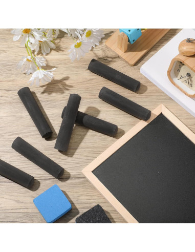 Tiza de Acera Jumbo Fulmoon 40 Pcs Lavable Negra