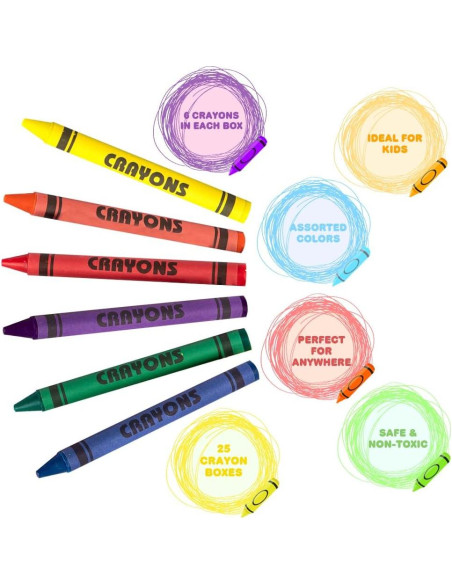 Crayones ArtCreativity 900 Piezas Multicolor para Niños Crayones ArtCreativity 900 Piezas Multicolor para Niños