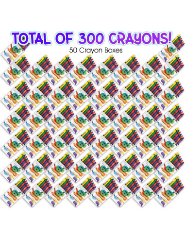 Conjunto de Crayones ArtCreativity 50 Paquetes 300 Crayones