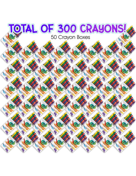 Conjunto de Crayones ArtCreativity 50 Paquetes 300 Crayones Conjunto de Crayones ArtCreativity 50 Paquetes 300 Crayones