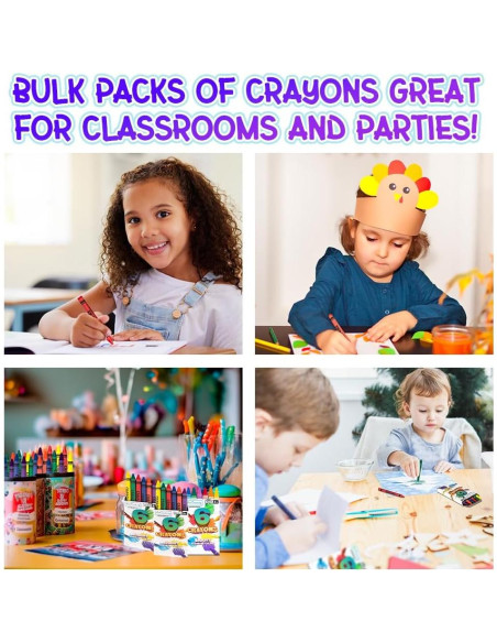 Conjunto de Crayones ArtCreativity 50 Paquetes 300 Crayones Conjunto de Crayones ArtCreativity 50 Paquetes 300 Crayones