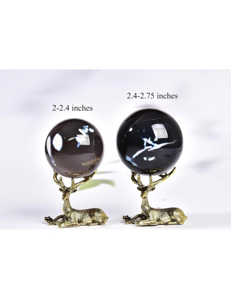 Bola de Cristal de Ónice Natural CNYANFEI 60-70mm Decoración Bola de Cristal de Ónice Natural CNYANFEI 60-70mm Decoración
