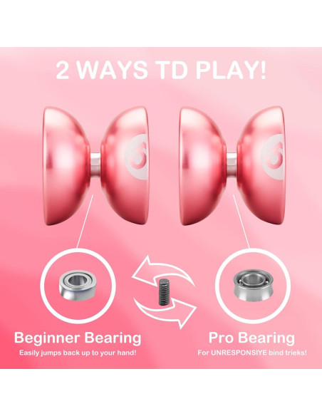 Yoyo Profesional WATIEOBOO Metálico 65.4g para Niños y Adultos Yoyo Profesional WATIEOBOO Metálico 65.4g para Niños y Adultos