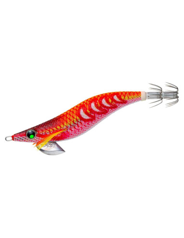 Señuelo de Pesca Duel Aoli Q No. 3.5 Rojo Naranja