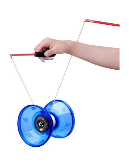 Diabolo MAGICYOYO Pro 10 cm Azul con Palos y Cuerdas Diabolo MAGICYOYO Pro 10 cm Azul con Palos y Cuerdas