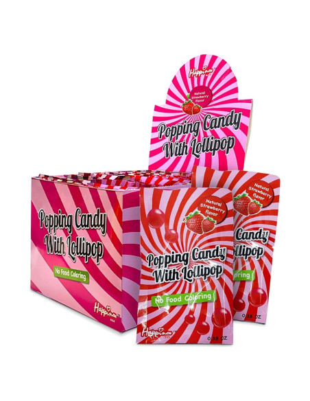 Caramelos Pop Rock Happiness 50 Paquete Sin Colorantes Caramelos Pop Rock Happiness 50 Paquete Sin Colorantes