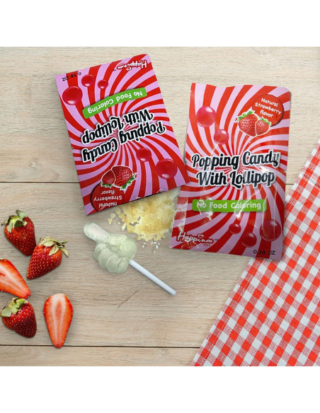 Caramelos Pop Rock Happiness 50 Paquete Sin Colorantes Caramelos Pop Rock Happiness 50 Paquete Sin Colorantes
