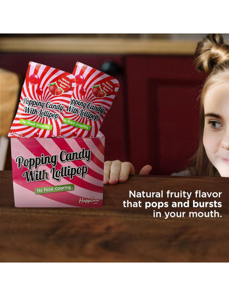 Caramelos Pop Rock Happiness 50 Paquete Sin Colorantes Caramelos Pop Rock Happiness 50 Paquete Sin Colorantes