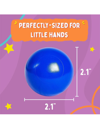 Bolas de Plástico Suave Playz 200 Unidades 8 Colores