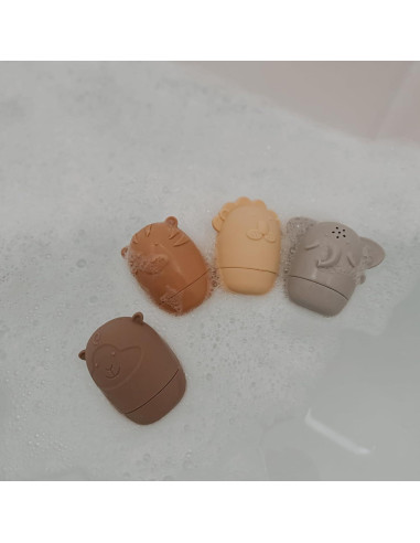 Juguetes de Baño de Animales Safari Nouka 4 Piezas