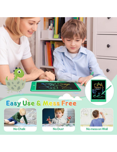 Tableta de Dibujo LCD FLUESTON 10" Verde para Niños Tableta de Dibujo LCD FLUESTON 10" Verde para Niños